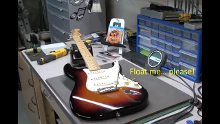 How To SetUp a Fender Stratocaster with a Floating Tremolo -String Action, Neck Relief & Intonation