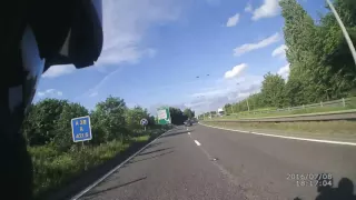 On route, Cleethorpes 2016 scooter rally (uncut full trip)