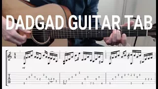 DADGAD Acoustic Guitar Tab