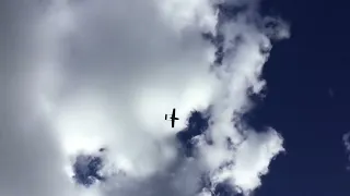 Cessna 337 Skymaster Flyover From Plymouth Municipal Airport (KPYM)