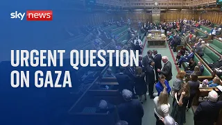 MPs debate urgent question on Gaza