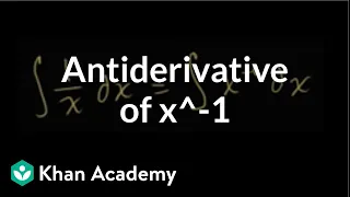 Indefinite integral of 1/x | AP Calculus AB | Khan Academy