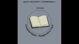 Тафсир - Сура 41 «ФУССЫЛАТ» - («РАЗЪЯСНЕНЫ») 32-54 аят