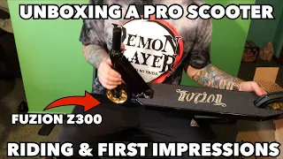 Fuzion Z300 2021 Pro Scooter Unboxing