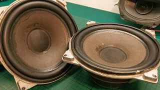 1980s Russian 10GD-30B (10ГД-30Б) vintage speakers - audio test, frequency response and excursion