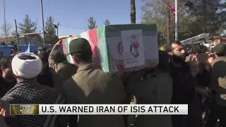 US warned Iran that ISIS-K was preparing attack ahead of deadly Kerman blasts, a US official says