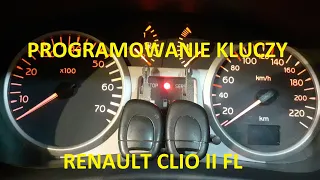 Renault Clio 2 phase 2 Programowanie Kluczy DDT2000 Jak dorobić kluczyk? How to program with a key