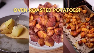 Most Fluffy Oven Roasted potatoes | How to make Oven Roasted Potatoes!