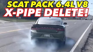 2020 Dodge Charger Scat Pack 6.4L HEMI V8 True Dual Exhaust w/ X PIPE DELETE & STRAIGHT PIPE!