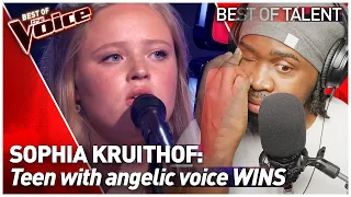 17-year-old WINNER got the Coaches in AWE in The Voice | SOPHIA KRUITHOF | REACTION