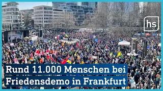 Ukraine-Krieg: Rund 11.000 Menschen bei Friedensdemo in Frankfurt | hessenschau
