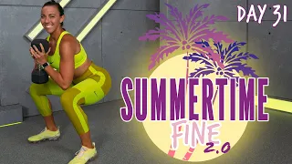 45 Minute HIIT Lean Legs Workout | Summertime Fine 2.0 - Day 31