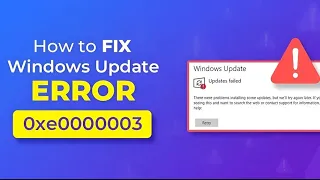 🔧 How To Fix Windows Update Failed Error❗Error encountered 0x80070643 in Windows10 /11 Update 2024