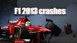 F1 2013 - Crashes Compilation. GAMEPLAY PC | ULTRA | [FULL HD1080p]