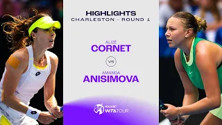 Alizé Cornet vs. Amanda Anisimova | 2024 Charleston Round 1 | WTA Match Highlights