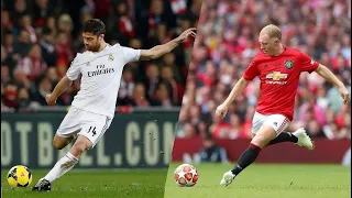 Scholes vs Xabi Alonso Craziest Long Passes Ever