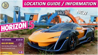 Forza Horizon 5 RACE OFF FESTIVAL SITE at Emerald Circuit LOCATION Forza Horizon 5 Race Off Begins