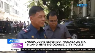 Chief Insp. Jovie Espenido nakabalik na bilang hepe ng Ozamiz City Police