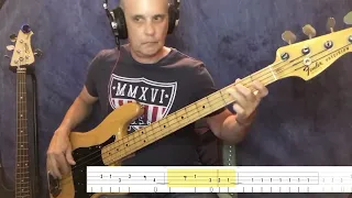 “Easy Lover”- Philip Bailey (featuring Phil Collins) - Bass Cover (tab & lyrics) FRANKS BASS COVERS