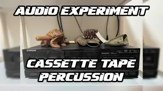 Audio Experiment - Recording Drums in a 1988 Cassette Tape Recorder | Free Drum Samples