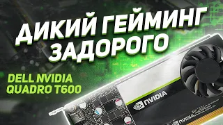 Видеокарта Quadro T600. Дикий гейминг задорого.