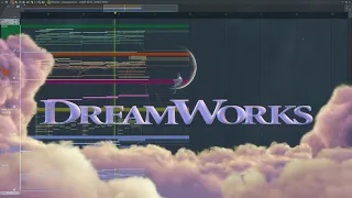 DreamWorks Animation SKG Intro [Night Logo] (MIDI Mockup)