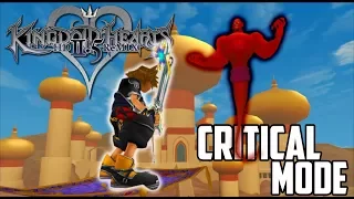 Defeating Jafar Genie Boss Fight CRITICAL MODE | Kingdom Hearts HD 2.5 Remix