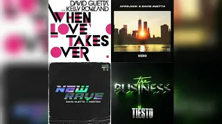 Odyssey vs. When Love Takes Over vs. Hero vs. The Business (David Guetta Mashup Edit)