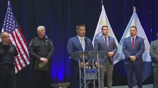 Press conference on two officers shot and killed in Salina