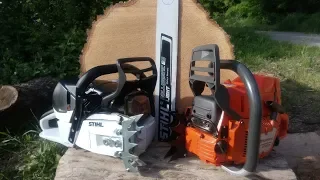 Stihl MS462 vs Husqvarna 372XP (same bar and chain)