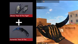 Gloves “Year Of The Tiger” + Karambit “Year Of The” | #standoff2 сет
