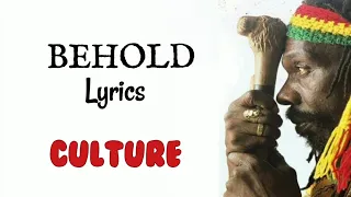 Behold - Culture Joseph Hill (Lyrics Music Video)