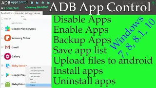 ADB AppControl v1.5.0 - Android Applications Manager | Uninstall Android App with ADB | ADB with GUI