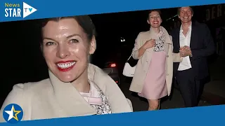 Milla Jovovich stuns in a pink dress on date with husband Paul W. S. Anderson at Prada event in LA 5