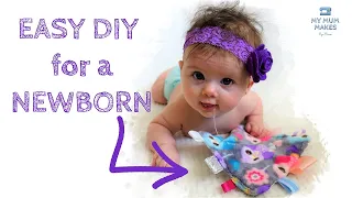 CRINKLE TAGGY TOY DIY | Sensory Crinkle Blanket for Babies | Best DIY Baby Gift | Baby Essentials