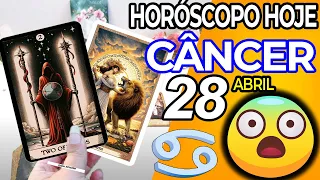 🌓GIGANTE É O SALTO QUE VOCÊ VAI EXPERIMENTAR❗️😱 Câncer ♋ 28 abril 2024 | Horoscopo do dia de hoje ♋