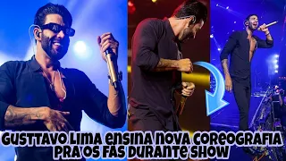 Gusttavo Lima faz dancinha do TIKTOK durante show e agita a Web, será que ele sabe dançar ? Confira