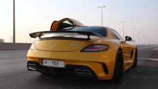 mercedes benz SLS BS with  Renntech headers sound