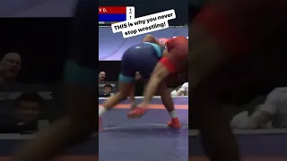 Myles Amine shows why you NEVER stop wrestling!