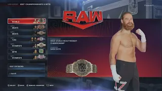 WWE 2K24 Current Champions on all Brands and all Tag Teams ( My Universe Mode )