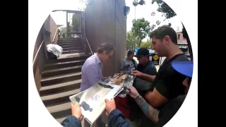 Bryan Cranston Signing Autographs for fans in Hollywood