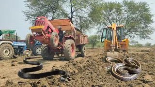 JCB ki khudai JCB machine Loading Full Loaded Tractor Torrey John Deere Tractor 🚜🚜 Jcv Video