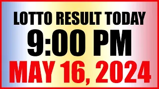 Lotto Result Today 9pm Draw May 16, 2024 Swertres Ez2 Pcso