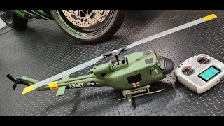 CRASHED FLYWING UH-1 V3  R/C Helicopter new from box !!!