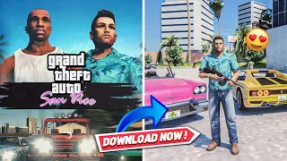 Vice CIty Full Map in San Andreas With Realistic Graphics Mod | GTA San Vice Mod For Low End PC!