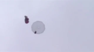 Reserve parachute deployment and tandem paraglider destruction