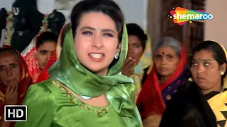 तुम ताकतवर हो सकते हो, लेकिन इंसान नहीं तुम तो जानवर हो | Karisma Kapoor, Sunny Deol | SCENE (HD)