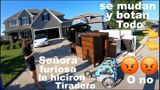 😡👉Señora Furiosa😳le hicieron Tiradero / LO QUE TIRAN EN USA LOS MILLONARIOS / VENTA DE GARAGE EN USA