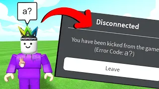 Roblox BUT You Can't SAY a LETTER