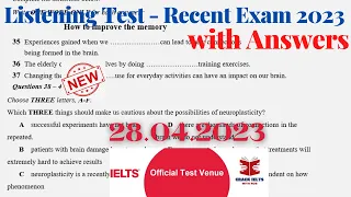 IELTS Listening Actual Test 2023 with Answers | 28.04.2023